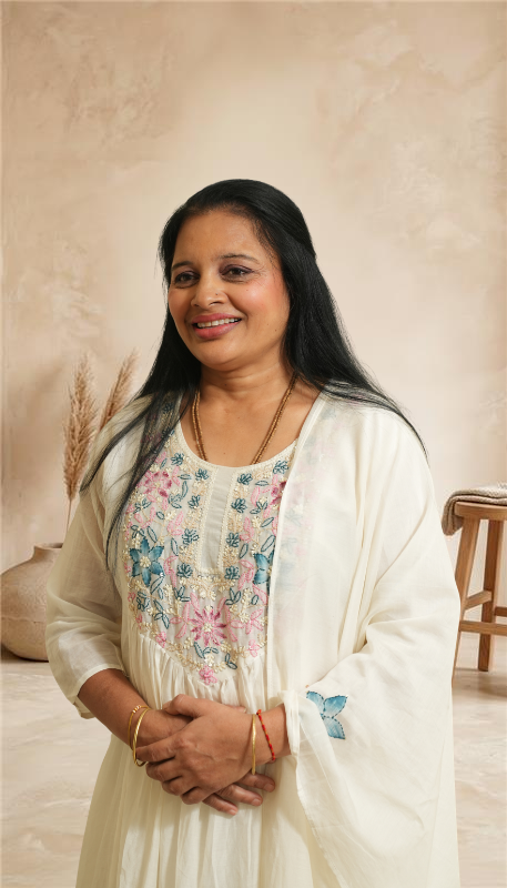 Women Off-White Floral Embroidered Kurta with Pants & Dupatta Set