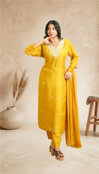 Elegant Sunshine Yellow Ethnic Festive Suit