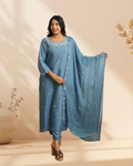Elegant minimal embroidery with a graceful everyday festive appeal