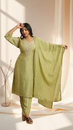 Graceful Pastel Green Kurta Suit