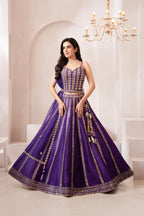 Royal Purple Elegance – A Perfect Blend of Tradition & Glamour