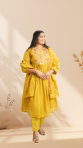 Sunshine Ready Elegance in a Breezy Embroidered Ethnic Suit