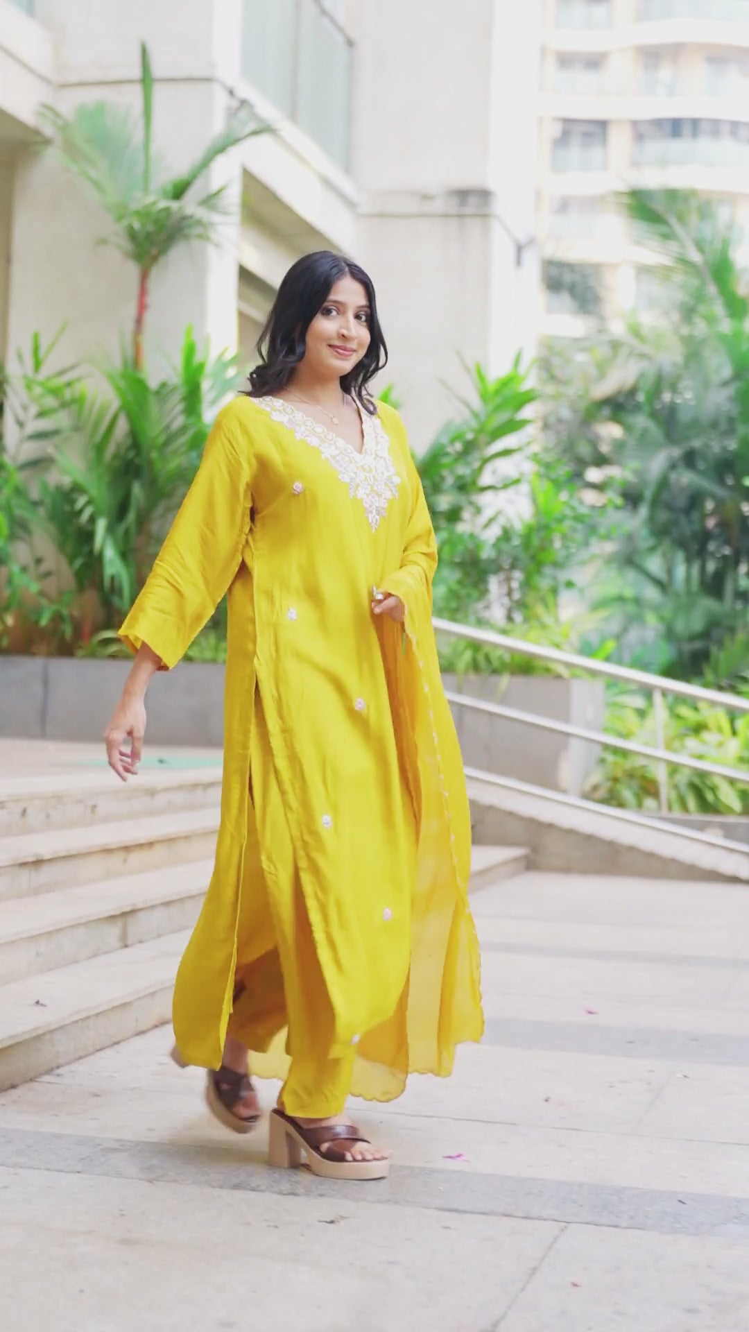 Elegant Sunshine Yellow Ethnic Festive Suit
