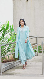 Elegant pastel grace for effortless everyday and festive wear