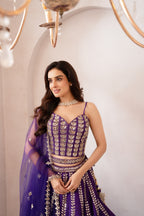 Royal Purple Elegance – A Perfect Blend of Tradition & Glamour